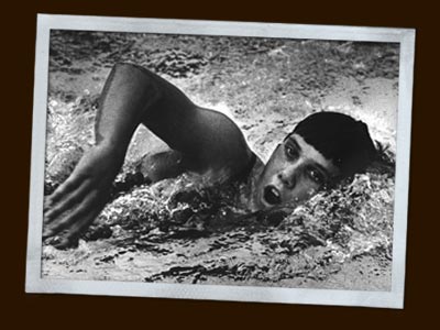 Elaine swimming