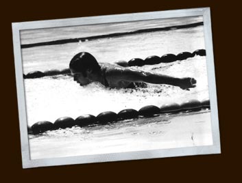 Elaine swimming
